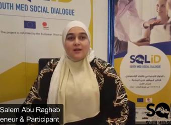 Embedded thumbnail for Dialogue social : Entretien avec Dhoha Salem Abu Ragheb